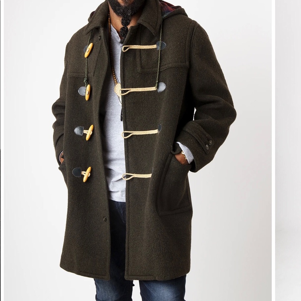 Original vintage Austrian Loden duffel coat.
